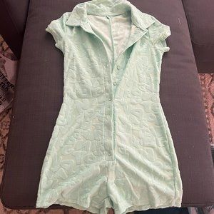 Collared Tight Romper